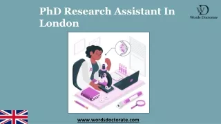PhD Research Assistant In London