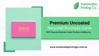 Uncoated Recycled Business Cards