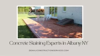Concrete Staining Experts in Albany NY