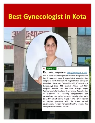 Best Gynecologist in Kota