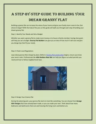 A Step-by-Step Guide to Building Your Dream Granny Flat (1)