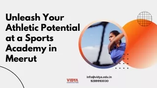 Unleash Your Athletic Potential at a Sports Academy in Meerut