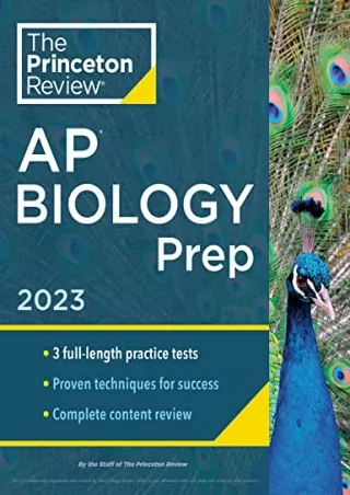 PDF/READ Princeton Review AP Biology Prep, 2023: 3 Practice Tests   Complete Content