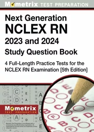 Download Book [PDF] Next Generation NCLEX RN Study Question Book: Full-Length Practice Tests for