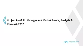 Project Portfolio Management Market Growth Analysis & Forecast Report | 2023-203