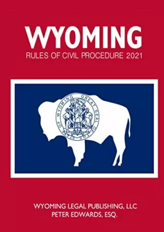 PDF WYOMING RULES OF CIVIL PROCEDURE 2021 download