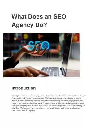 What Does an SEO Agency Do_