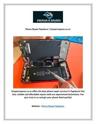 Phone Repair Papakura | Erepairnspares.co.nz