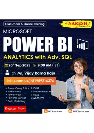 Free Demo On Power BI - Naresh IT