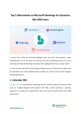 AppJetty_ Microblog_ Top 5 Alternatives to Microsoft Bookings for Dynamics 365 CRM Users