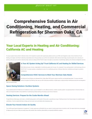 Solutions in Air Conditioning, Heating, and Commercial Refrigeration