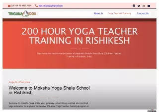 200 Hour Yoga Teacher Training In Rishikesh