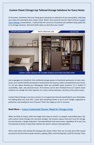 Custom Closet Chicago top Tailored Storage Solutions for Every Home