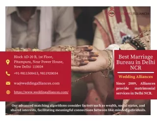 Top and Best Marriage Bureau in Delhi NCR