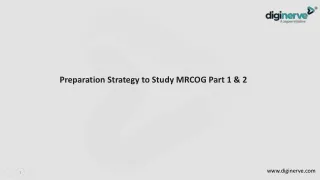 Preparation Strategy to Study MRCOG Part 1  2