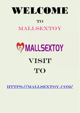 Discover a Wide Selection of High-Quality Sex Toys at Mallsextoy