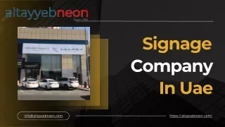 Best Signage Company In Uae