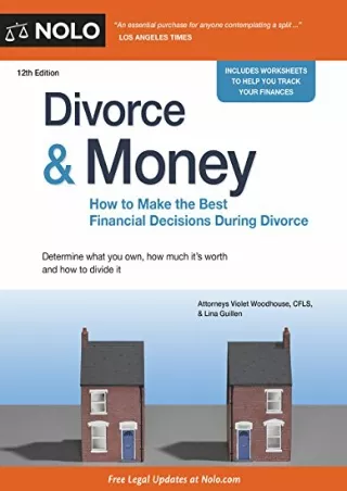 Read Ebook Pdf Divorce   Money: How to Make the Best Financial Decisions During Divorce