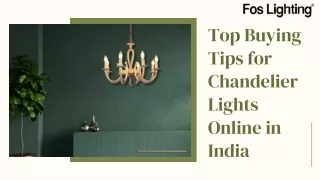 Top Buying Tips for Chandelier Lights Online in India