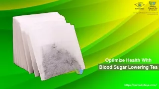 Optimize Health With Blood Sugar Lowering Tea