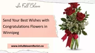 Send Your Best Wishes with Congratulations Flowers in Winnipeg