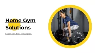 Garden gym, Home gym suppliers Leeds