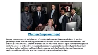 Women Empowerment