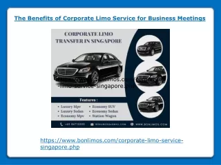 The Benefits of Corporate Limo Service for Business Meetings