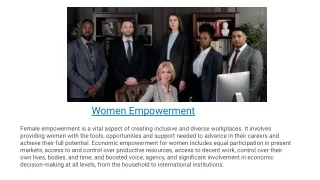 Women Empowerment