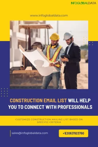 Construction Email List will Help You to Connect with Professionals - InfoGlobalData