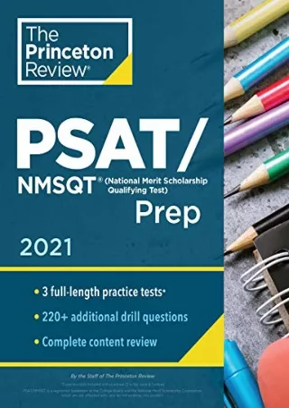 [PDF READ ONLINE] Princeton Review PSAT/NMSQT Prep, 2021: 3 Practice Tests   Review & Techniques