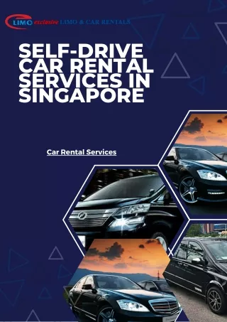 Self-Drive Car Rental —Long Term Car Rental Services in Singapore
