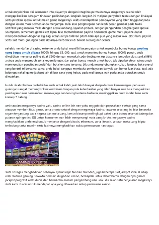 Game Slot Progresif Paling Mantap Tahun 2023 Menangkan $ 1 Juta  Dalam Jackpot P