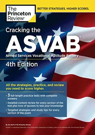 PDF/READ Cracking the ASVAB, 4th Edition: All the Strategies, Practice, and Review You