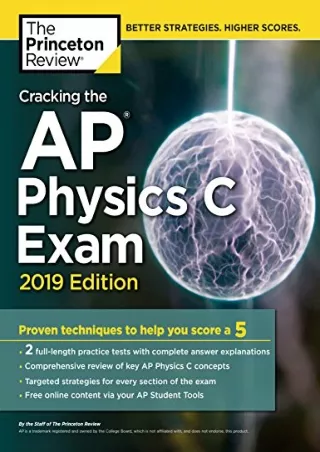 PDF/READ Cracking the AP Physics C Exam, 2019 Edition: Practice Tests & Proven