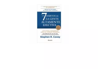 PDF read online LOS 7 HABITOS DE LA GENTE ALTAMENTE EFECTIVA free acces