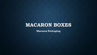 Macaron Boxes