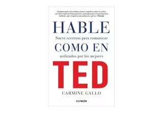 Ebook download Hable como en TED Talk Like TED Spanish Edition  full