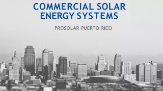 Commercial solar energy systems - ProSolar Systems