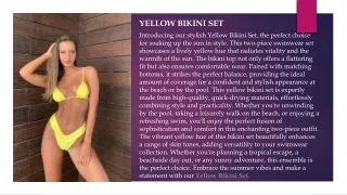 yellow bikini set