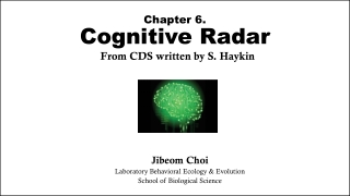 Chapter 6. Cognitive Radar