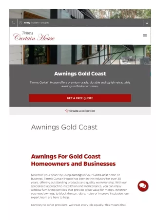 Awnings Gold Coast