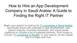 How to Hire an App Development Company in Saudi Arabia_ A Guide to Finding the Right IT Partner