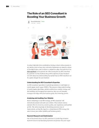 The Role of an SEO Consultant in Boosting Your Business Growth