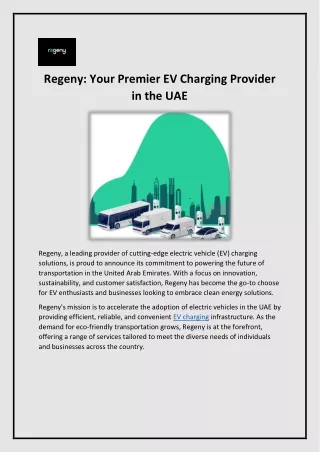 EV Charging Provider - Regeny