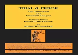 (PDF) Trial & Error: The Education of a Freedom Lawyer, Volume Three: Return to