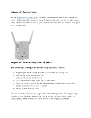 Netgear Wifi Extender Setup (1) (1)