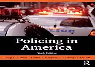 PDF Policing in America Kindle