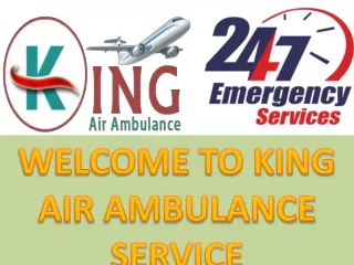 Well Maintained and Proper Sanitized Air Ambulance in Aligarh and Ahmedabad by King Air