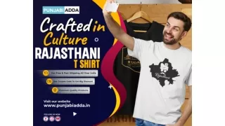 Tradition Meet Fashion Rajasthan T Shirt – Punjabi Adda